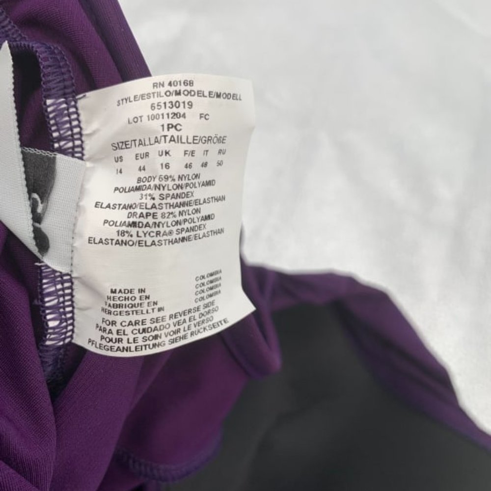 New MIRACLESUIT REVELE ONE PIECE plum 14 - Picture 7 of 9